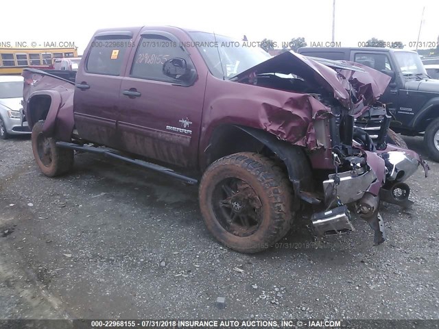 3GTP2VE74DG273147 - 2013 GMC SIERRA K1500 SLE MAROON photo 1