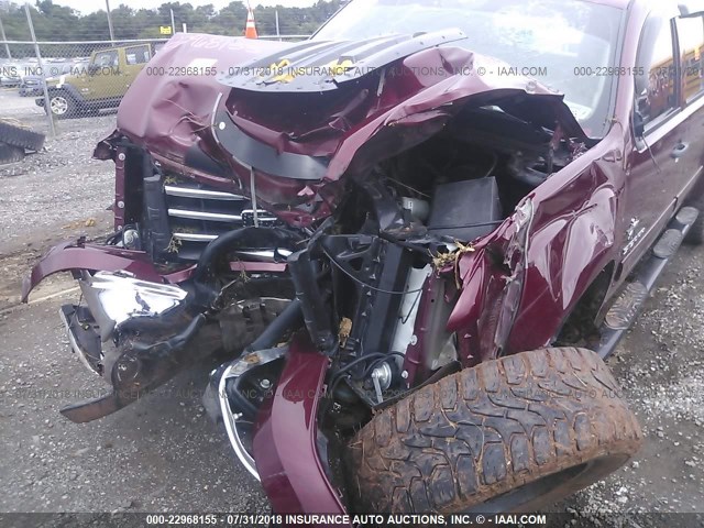 3GTP2VE74DG273147 - 2013 GMC SIERRA K1500 SLE MAROON photo 6