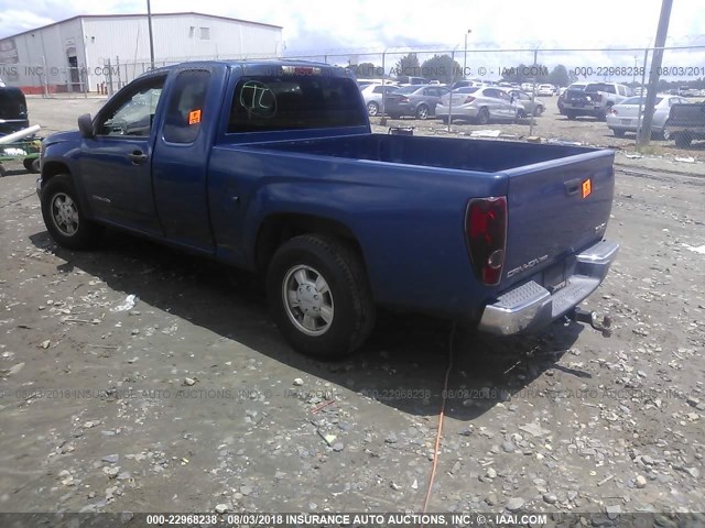 1GTCS196358190986 - 2005 GMC CANYON BLUE photo 3