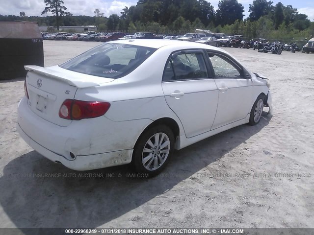 1NXBU4EEXAZ339282 - 2010 TOYOTA COROLLA S/LE/XLE WHITE photo 4