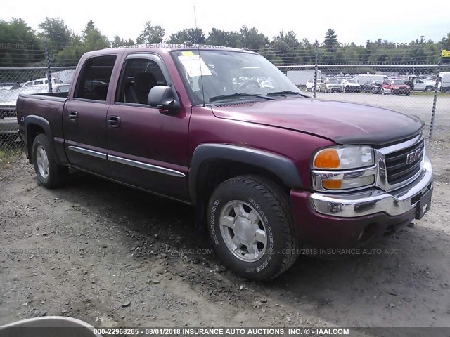 2GTEK13T351119006 - 2005 GMC NEW SIERRA K1500 BURGUNDY photo 1