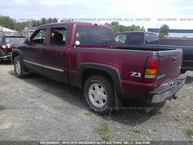 2GTEK13T351119006 - 2005 GMC NEW SIERRA K1500 BURGUNDY photo 3