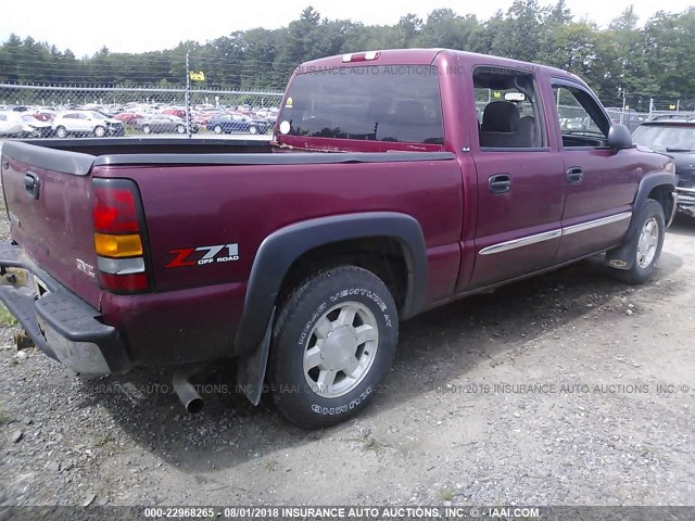 2GTEK13T351119006 - 2005 GMC NEW SIERRA K1500 BURGUNDY photo 4