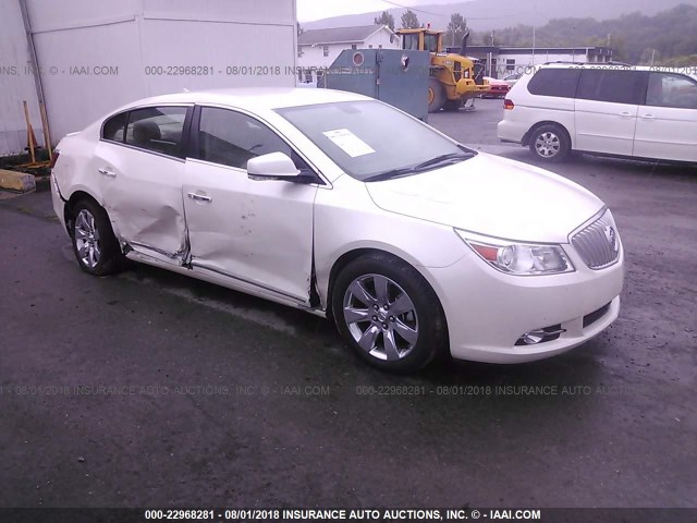 1G4GE5ED1BF210157 - 2011 BUICK LACROSSE CXS WHITE photo 1