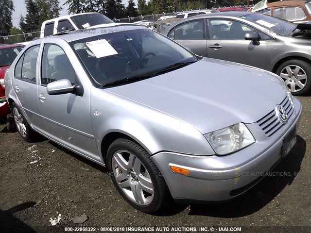 3VWTG69M91M218418 - 2001 VOLKSWAGEN JETTA GLX SILVER photo 1