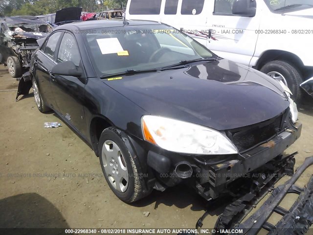 1G2ZF57B584166775 - 2008 PONTIAC G6 VALUE LEADER/BASE BLACK photo 1