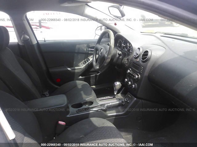 1G2ZF57B584166775 - 2008 PONTIAC G6 VALUE LEADER/BASE BLACK photo 5