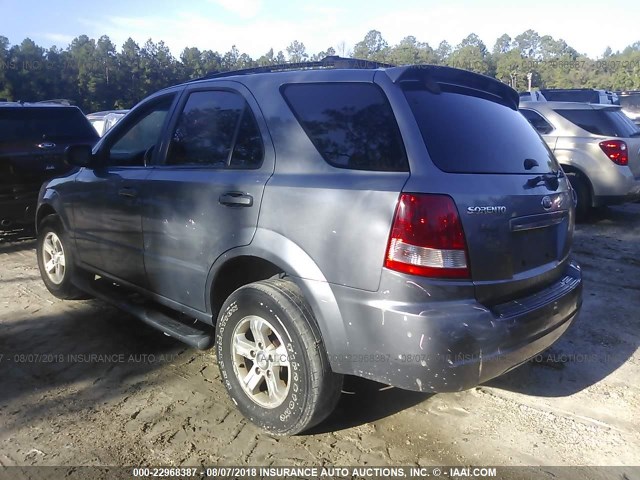 KNDJD733165606474 - 2006 KIA SORENTO EX/LX GRAY photo 3