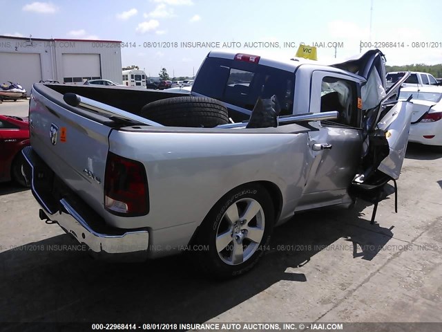 1C6RD7LT7CS179244 - 2012 DODGE RAM 1500 SLT SILVER photo 4