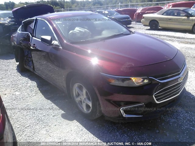 1G1ZB5ST6GF305394 - 2016 CHEVROLET MALIBU LS Qırmızı foto 1