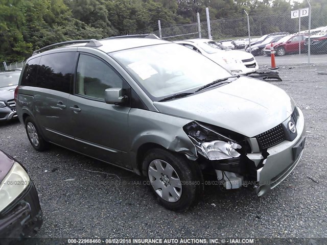 5N1BV28UX5N138552 - 2005 NISSAN QUEST S/SE/SL GREEN photo 1