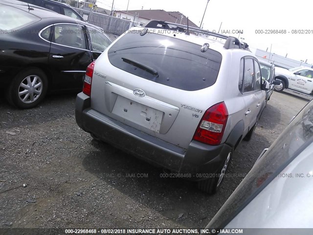 KM8JN12D86U302614 - 2006 HYUNDAI TUCSON GLS/LIMITED 银色 照片 4