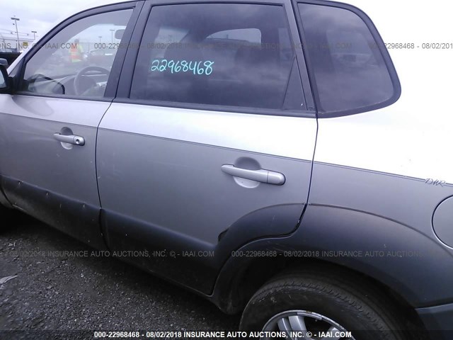 KM8JN12D86U302614 - 2006 HYUNDAI TUCSON GLS/LIMITED 银色 照片 6