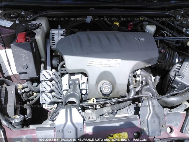 2G4WB55K0Y1299349 - 2000 BUICK REGAL LS MAROON photo 10