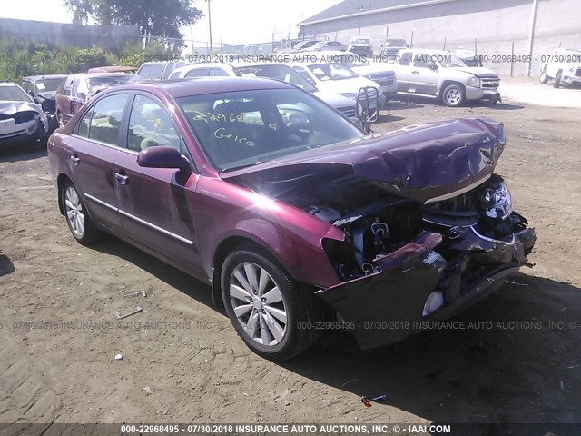 5NPEU46FX9H547662 - 2009 HYUNDAI SONATA SE/LIMITED MAROON photo 1