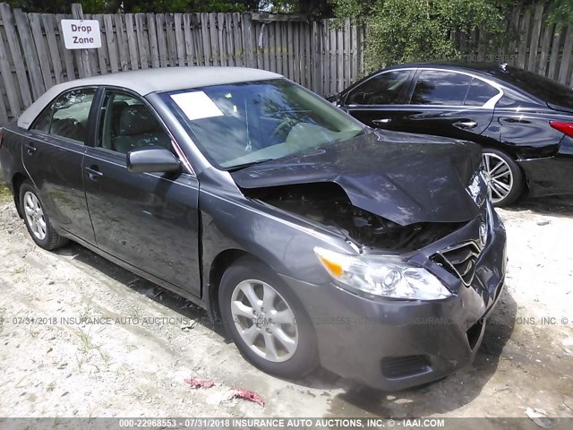 4T4BF3EK5BR219276 - 2011 TOYOTA CAMRY SE/LE/XLE ნაცრისფერი ფოტო 1