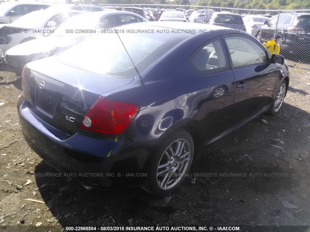 JTKDE177570216134 - 2007 TOYOTA SCION TC 蓝色 照片 4