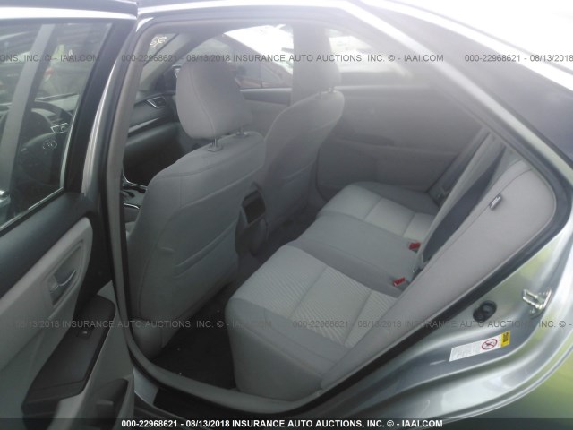 4T4BF1FK0FR485815 - 2015 TOYOTA CAMRY LE/XLE/SE/XSE SILVER photo 8