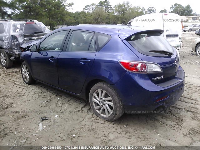 JM1BL1M71D1730514 - 2013 MAZDA 3 I BLUE photo 3