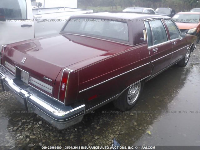 1G3AX69Y4DM809558 - 1983 OLDSMOBILE 98 REGENCY MAROON photo 4