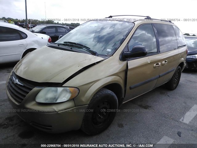 1C4GP45R65B339866 - 2005 CHRYSLER TOWN & COUNTRY  BEIGE photo 2