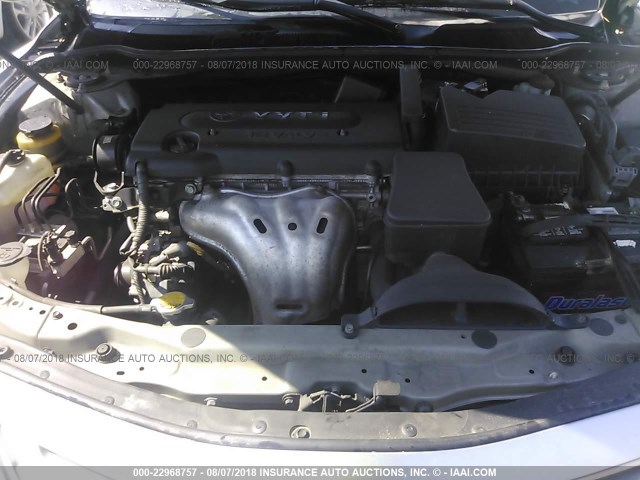 4T1BE46K57U083305 - 2007 TOYOTA CAMRY NEW GENERAT CE/LE/XLE/SE SILVER photo 10