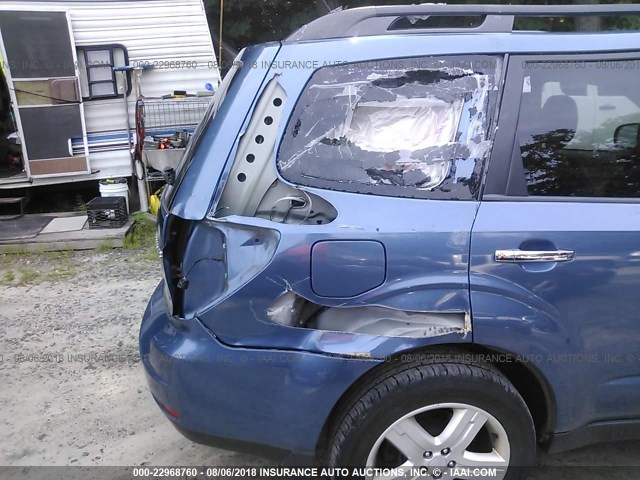 JF2SH64619H783784 - 2009 SUBARU FORESTER 2.5X LIMITED BLUE photo 6