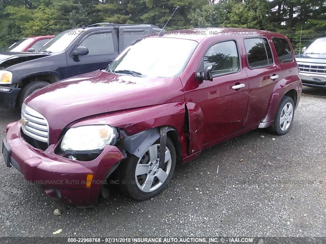 3GNDA13D46S608759 - 2006 CHEVROLET HHR LS BURGUNDY photo 2