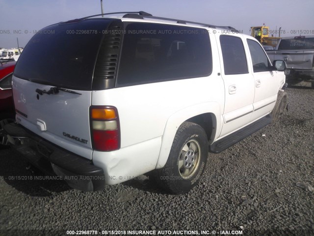 3GNEC16Z83G315886 - 2003 CHEVROLET SUBURBAN C1500 WHITE photo 4