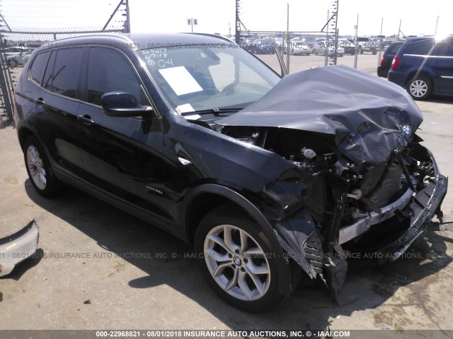 5UXWX7C51DL980332 - 2013 BMW X3 XDRIVE35I BLACK photo 1