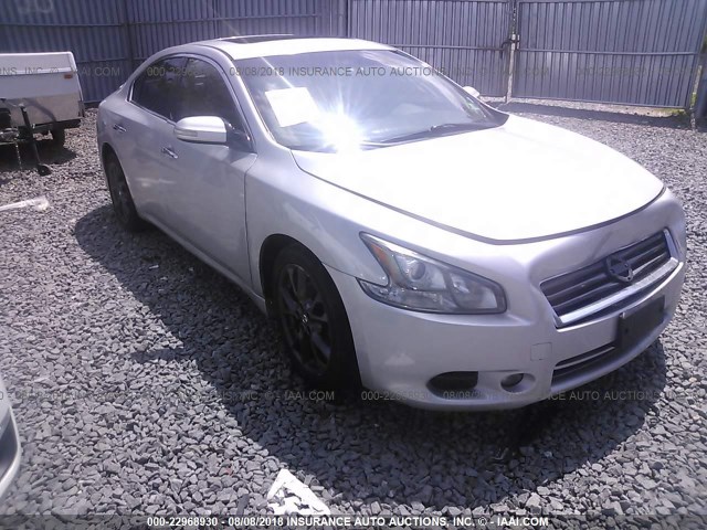 1N4AA5AP2CC855804 - 2012 NISSAN MAXIMA S/SV SILVER photo 1