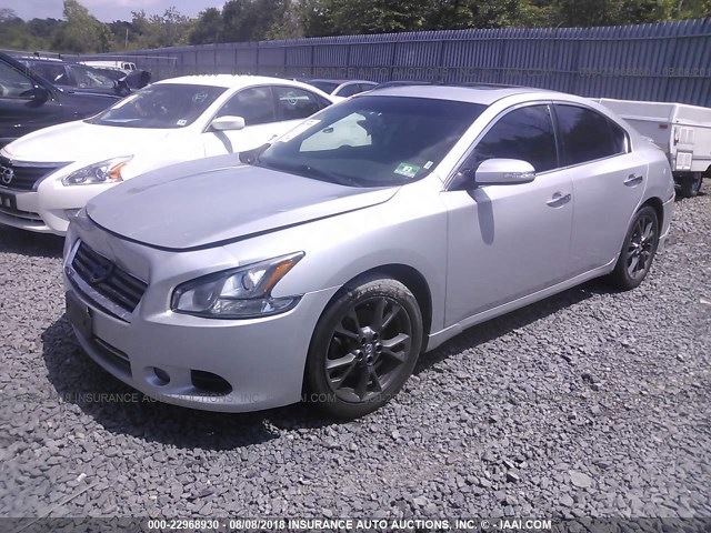 1N4AA5AP2CC855804 - 2012 NISSAN MAXIMA S/SV SILVER photo 2