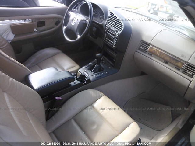 WBABJ7335XEA19502 - 1999 BMW 323 IC BLACK photo 5