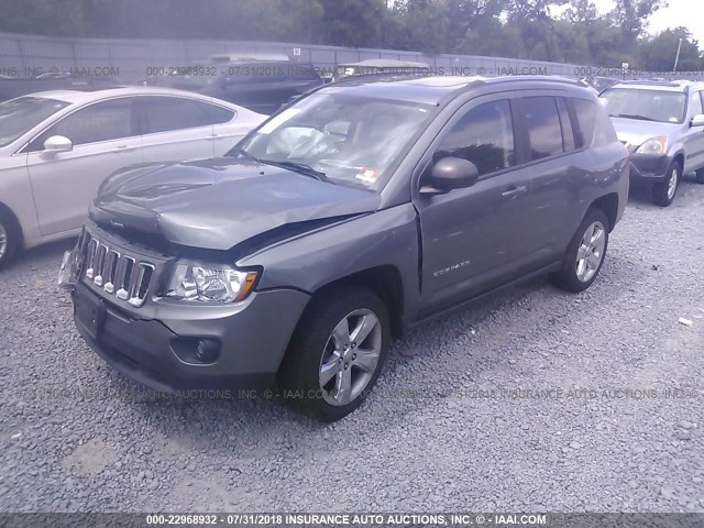 1C4NJDCB8DD248230 - 2013 JEEP COMPASS LIMITED GRAY photo 2