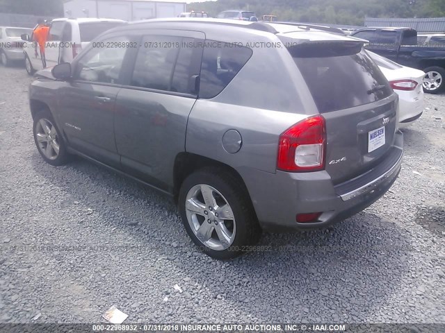 1C4NJDCB8DD248230 - 2013 JEEP COMPASS LIMITED GRAY photo 3