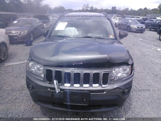 1C4NJDCB8DD248230 - 2013 JEEP COMPASS LIMITED GRAY photo 6