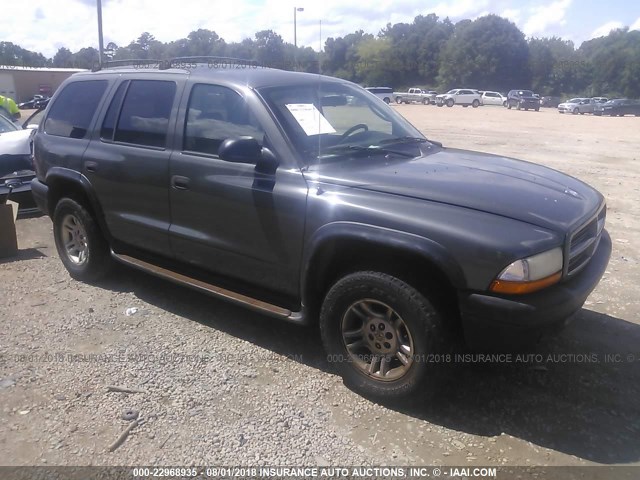 1D4HS38N13F578983 - 2003 DODGE DURANGO SPORT GRAY photo 1