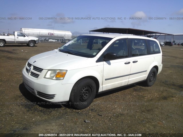 2D8HN44HX8R728486 - 2008 DODGE GRAND CARAVAN SE WHITE photo 2