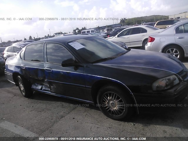 2G1WF52E549376647 - 2004 CHEVROLET IMPALA BLUE photo 6