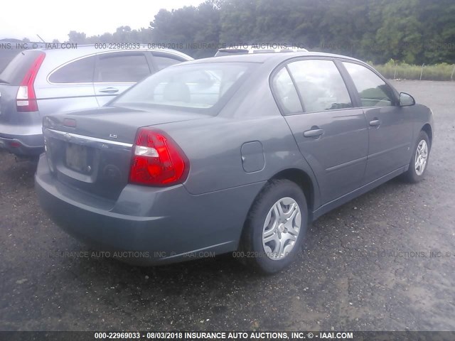 1G1ZS58F87F109913 - 2007 CHEVROLET MALIBU LS Boz foto 4
