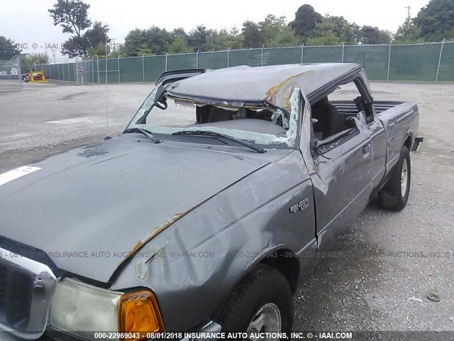 1FTZR45E34PB34460 - 2004 FORD RANGER SUPER CAB GRAY photo 6