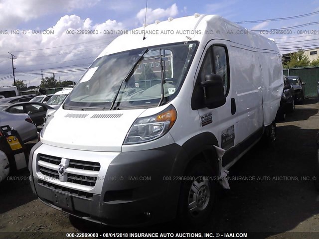 3C6TRVDG6EE129390 - 2014 RAM PROMASTER 2500 2500 HIGH WHITE photo 2