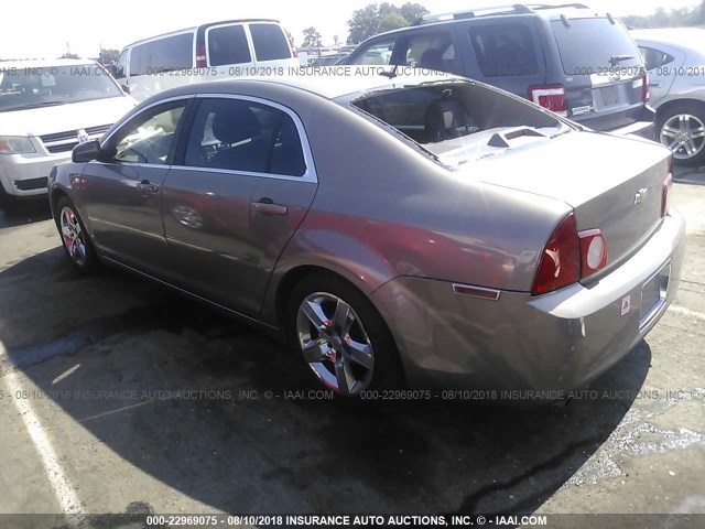 1G1ZH57B88F168104 - 2008 CHEVROLET MALIBU 1LT Dark Brown photo 3
