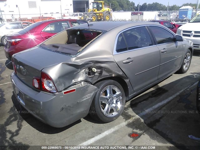 1G1ZH57B88F168104 - 2008 CHEVROLET MALIBU 1LT Dark Brown photo 4