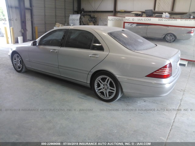 WDBNG83J73A383078 - 2003 MERCEDES-BENZ S 430 4MATIC SILVER photo 3