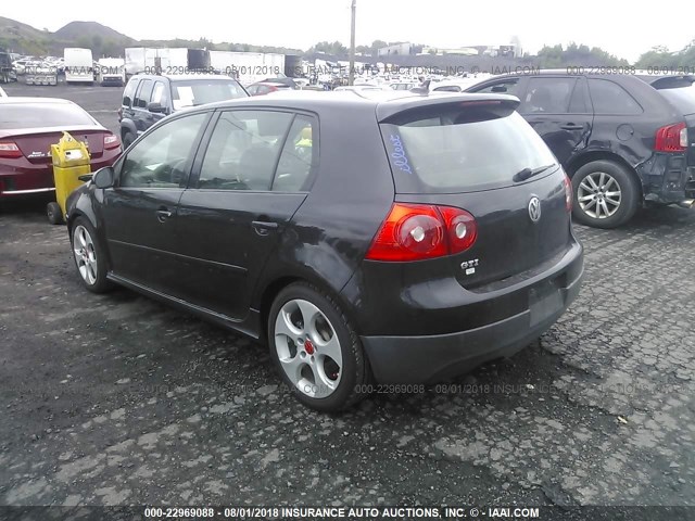 WVWHD71K29W114009 - 2009 VOLKSWAGEN GTI BLACK photo 3