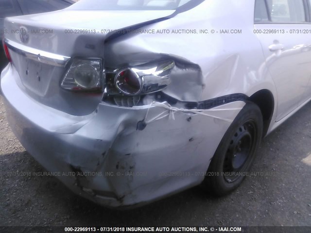 2T1BU4EE5BC586129 - 2011 TOYOTA COROLLA S/LE SILVER photo 6