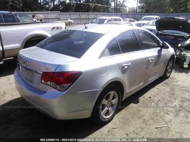 1G1PE5S90B7141226 - 2011 CHEVROLET CRUZE LT SILVER photo 4