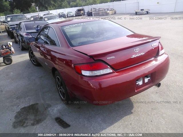 2T1CF28P5XC197658 - 1999 TOYOTA CAMRY SOLARA SE/SLE Qırmızı foto 3