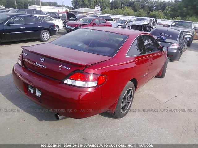 2T1CF28P5XC197658 - 1999 TOYOTA CAMRY SOLARA SE/SLE Qırmızı foto 4